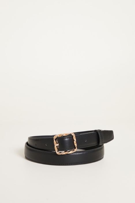 Woven-effect buckle belt Intrend