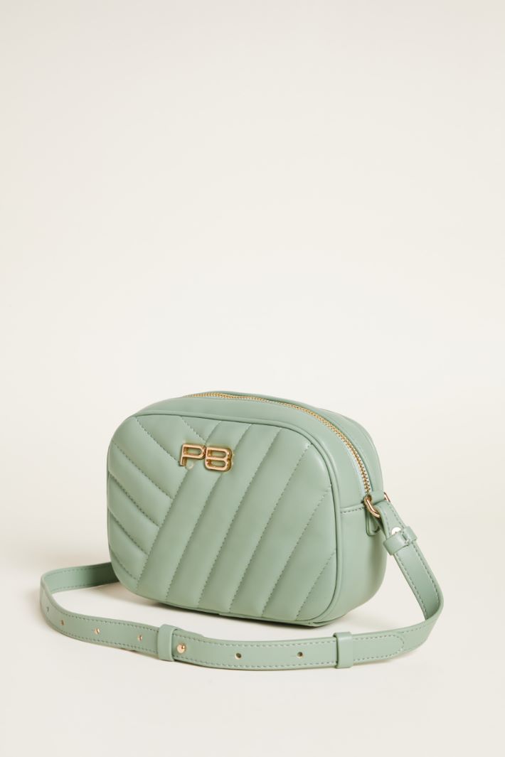 Piccola borsa a tracolla in tessuto spalmato Intrend - 2