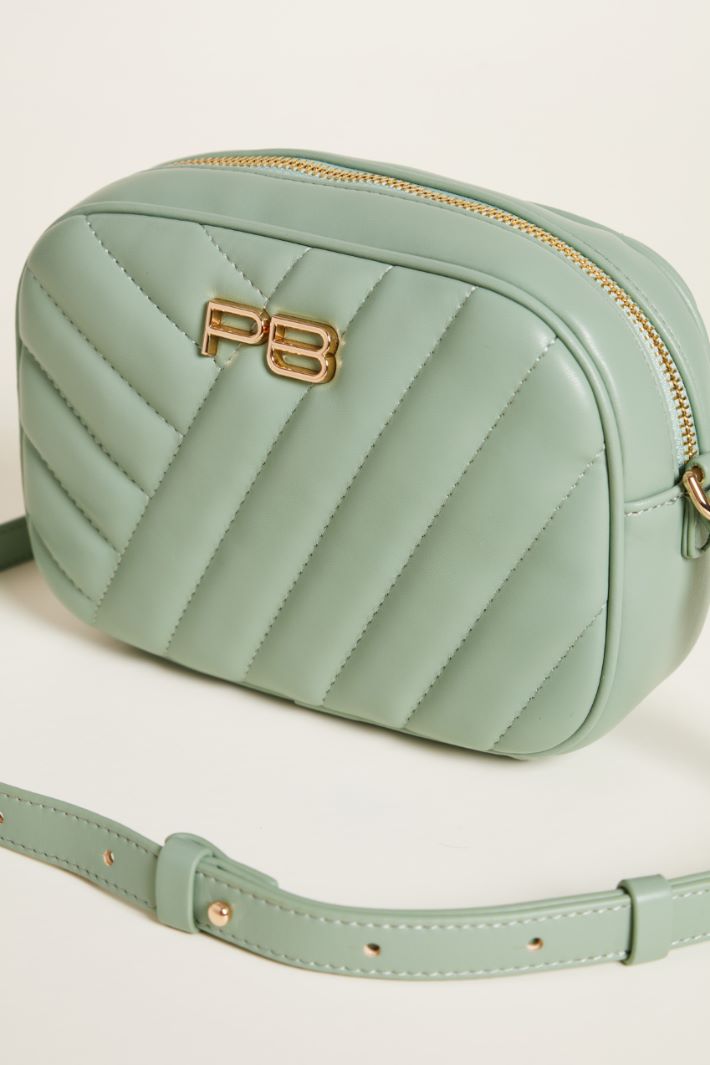 Piccola borsa a tracolla in tessuto spalmato Intrend - 4