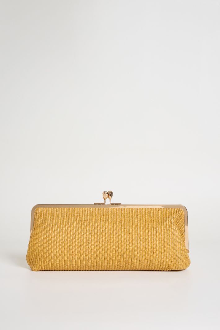Clutch in rafia Intrend