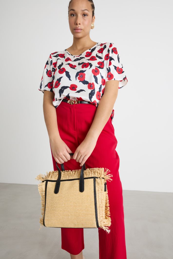 Fringed Shopper Bag Intrend - 5