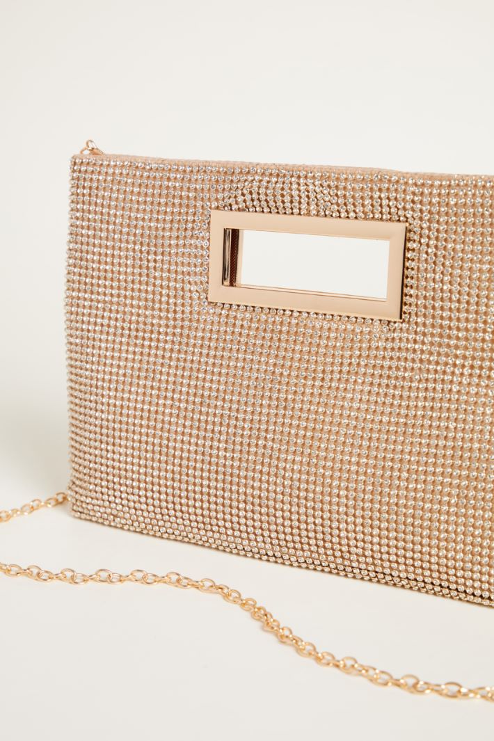 Rhinestone envelope clutch Intrend - 4