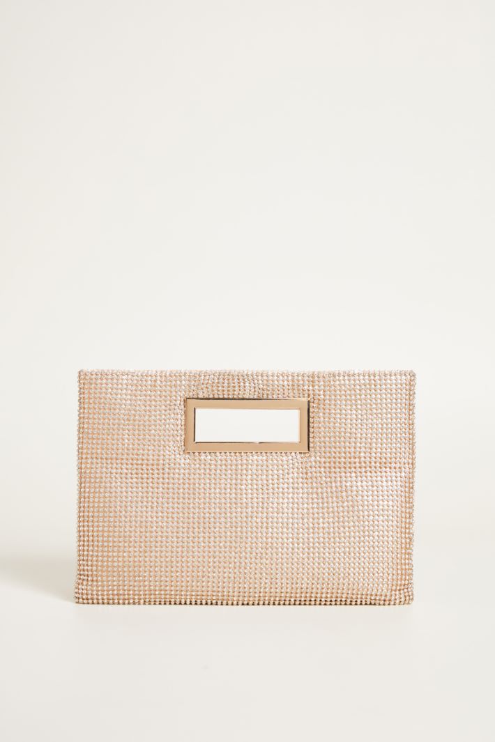 Rhinestone envelope clutch Intrend