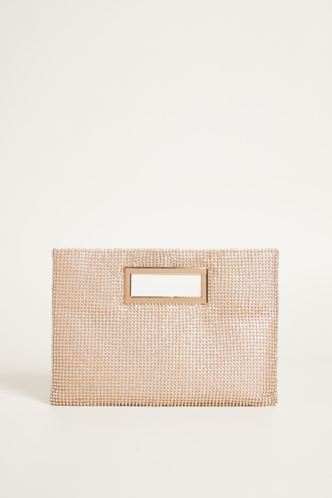 Rhinestone envelope clutch Intrend