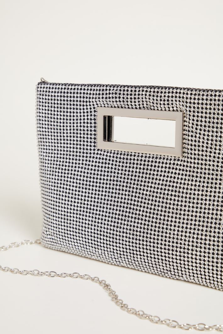 Rhinestone envelope clutch Intrend - 4