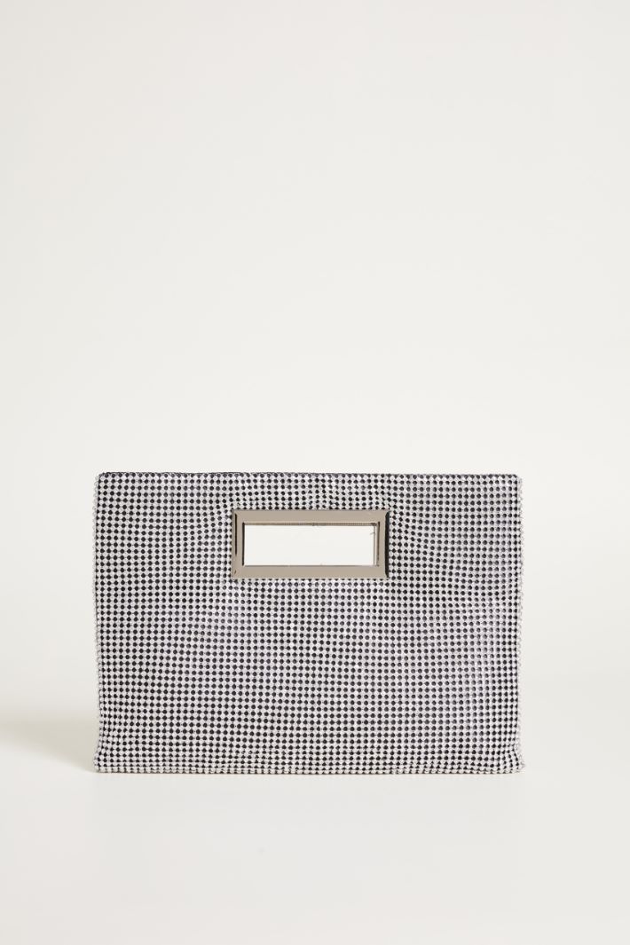 Rhinestone envelope clutch Intrend