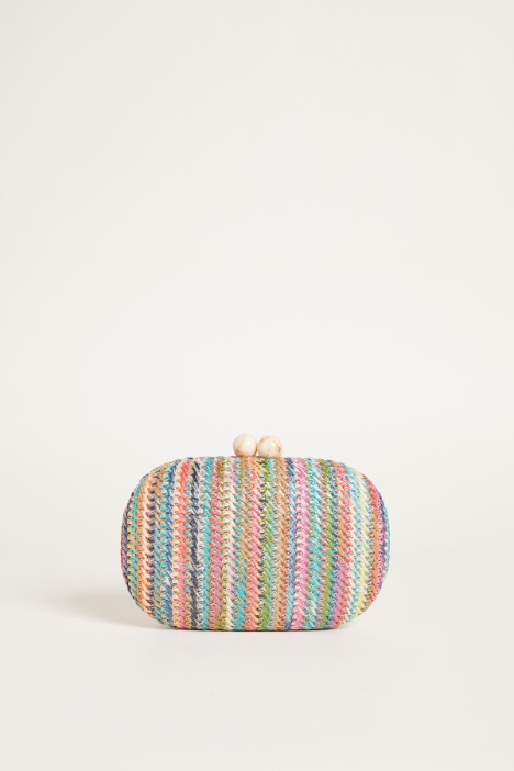 Clutch ovale con boules Intrend