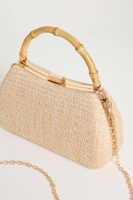 Clutch con manico in bamboo