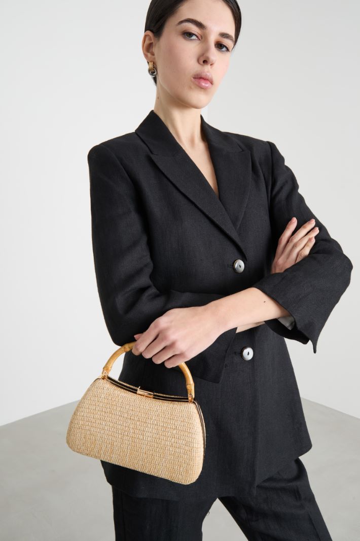 Clutch con asa de bambú Intrend - 5