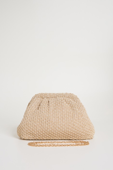 Pochette in tessuto intrecciato