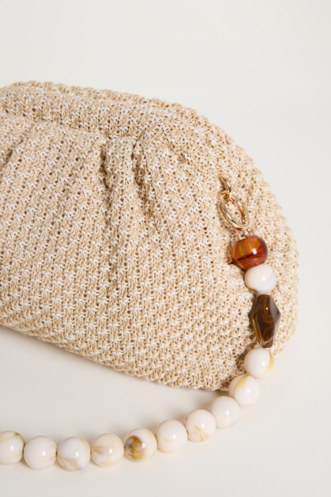 Pochette in tessuto intrecciato