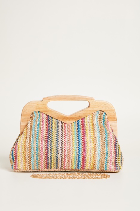 Pochette con manico in legno