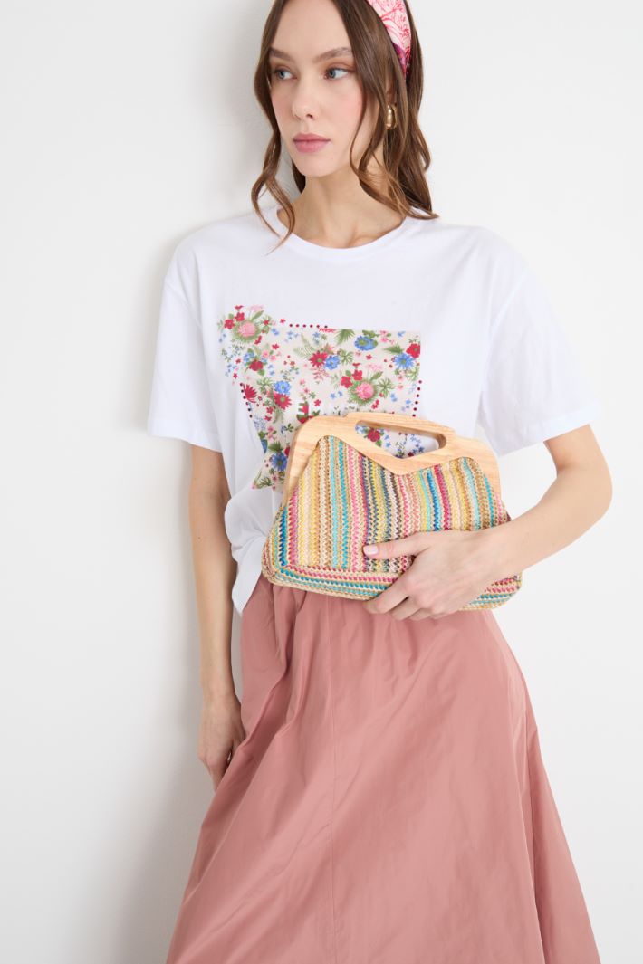 Wooden-handle clutch Intrend - 5