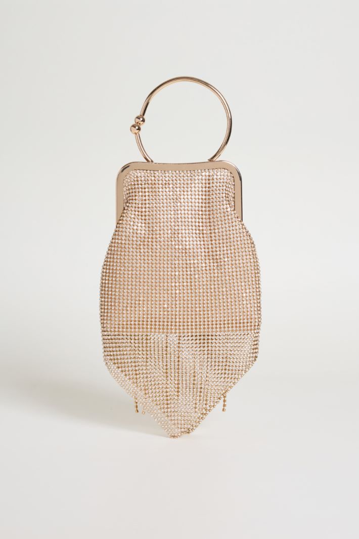 Pochette con frange e strass Intrend - 3