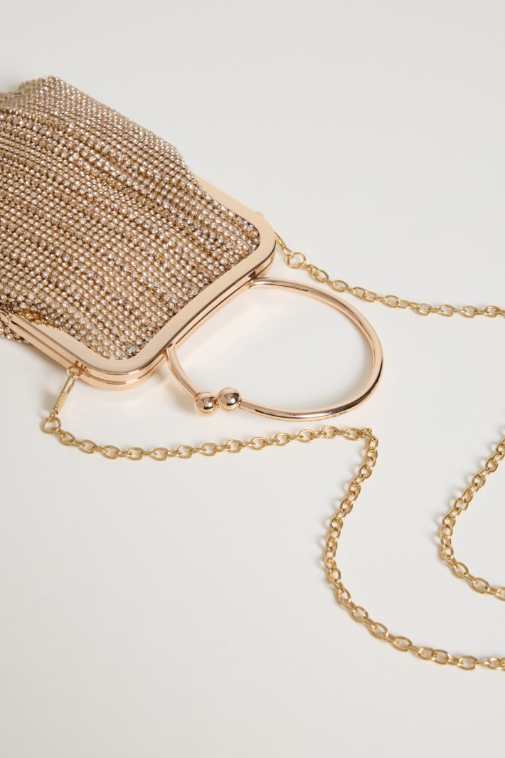 Pochette con frange e strass Intrend - 4