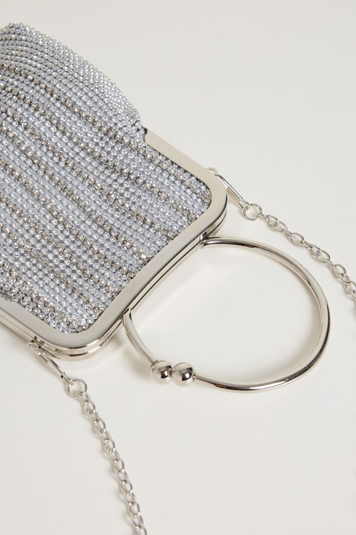 Pochette con frange e strass Intrend - 4