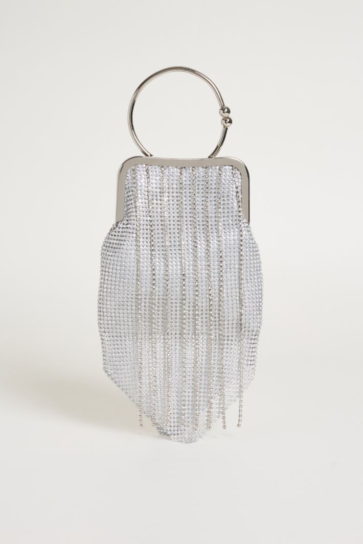 Pochette con frange e strass Intrend
