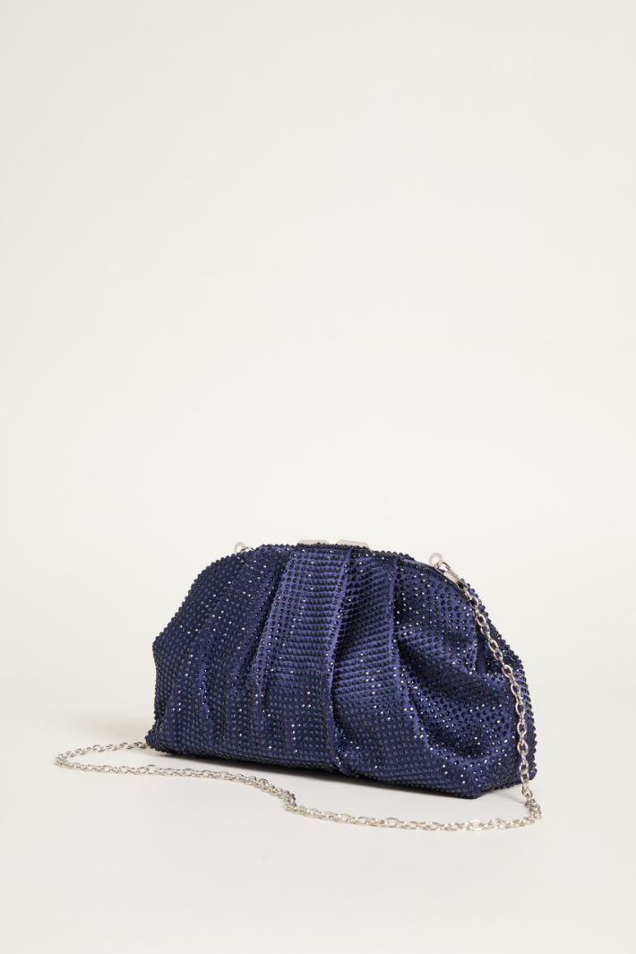 Rhinestone-embellished satin clutch Intrend - 2