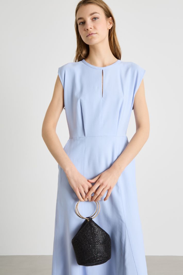 Rhinestone clutch with oversized ring handles Intrend - 5