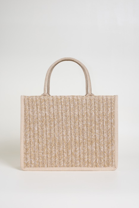 Borsa con motivi in rilievo