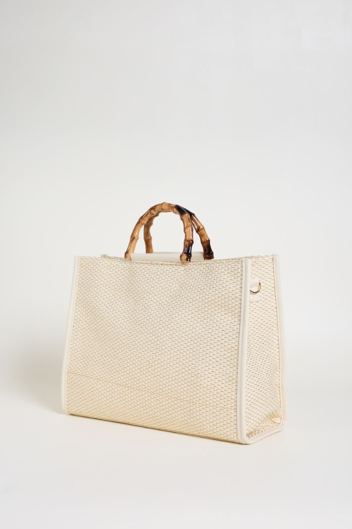 Bamboo Handle Bag Intrend - 2