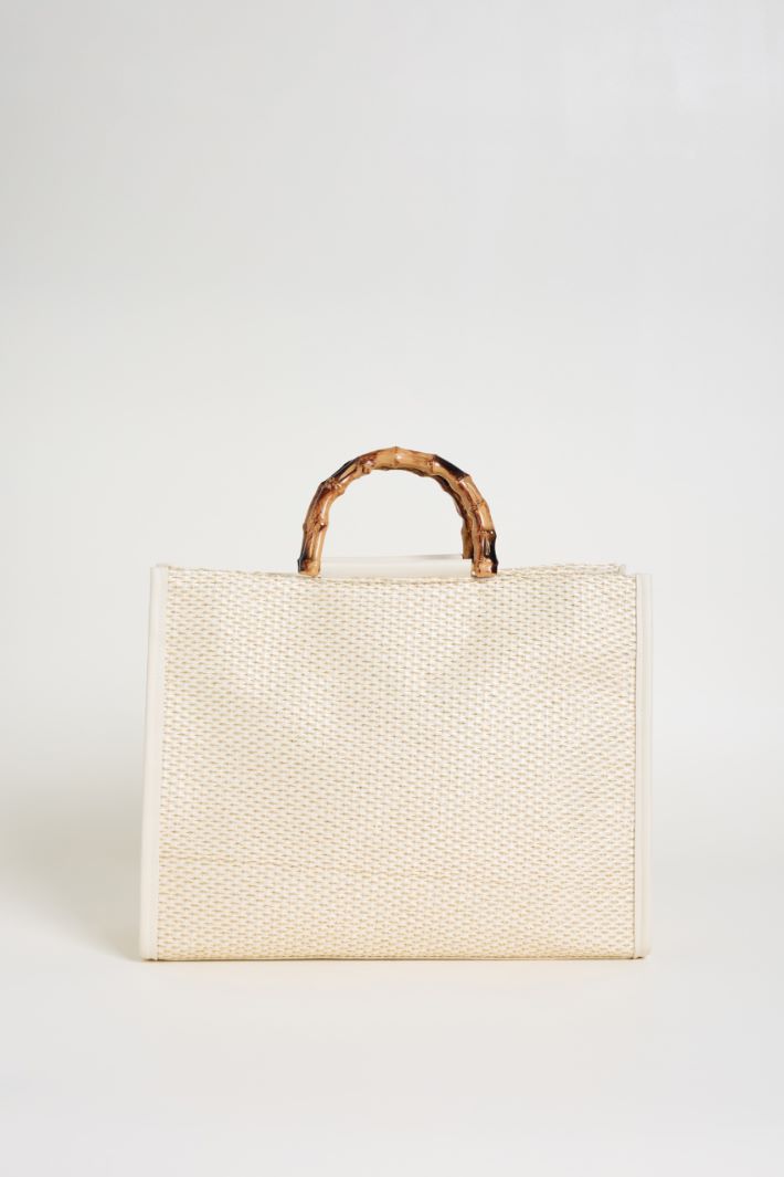 Bamboo Handle Bag Intrend
