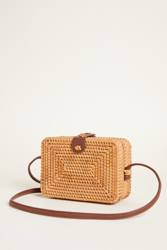 Rectangular rattan bag Intrend - 2