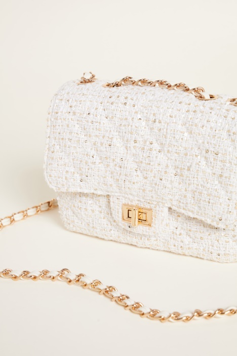 Borsa in tessuto intrecciato