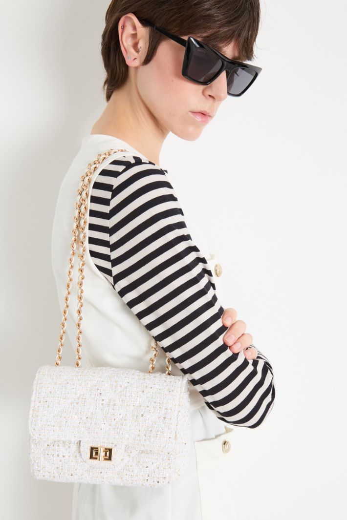 Interwoven fabric bag Intrend - 5