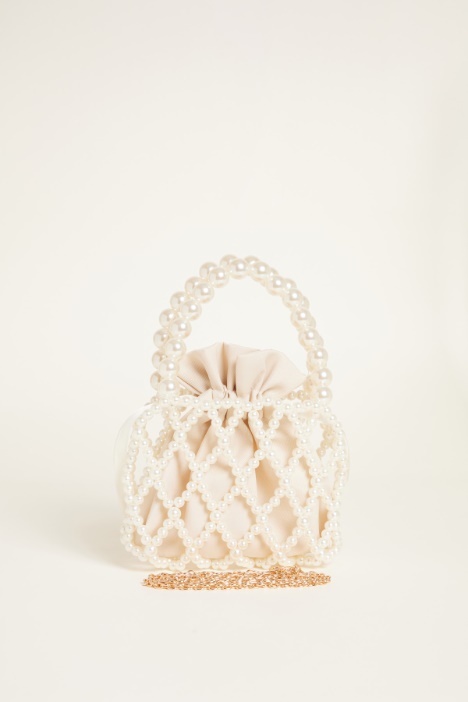 Mini bucket bag di perle