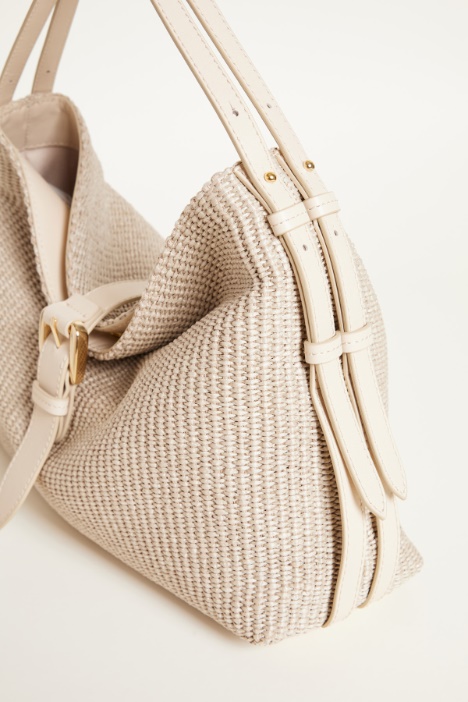 Borsa a spalla in paglia