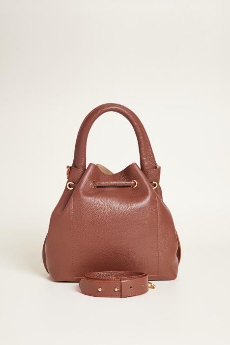 Borsa in pelle bottalata