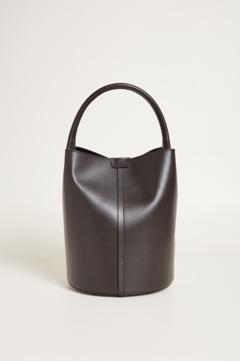 Borsa a secchiello in pelle liscia Intrend