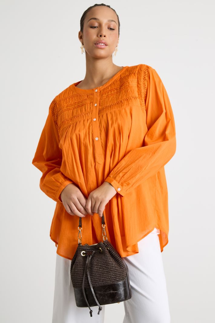 Borsa a secchiello in paglia Intrend - 5