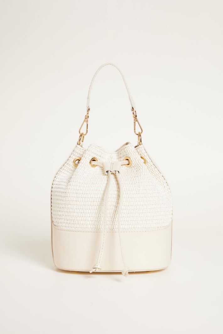 Borsa a secchiello in paglia Intrend