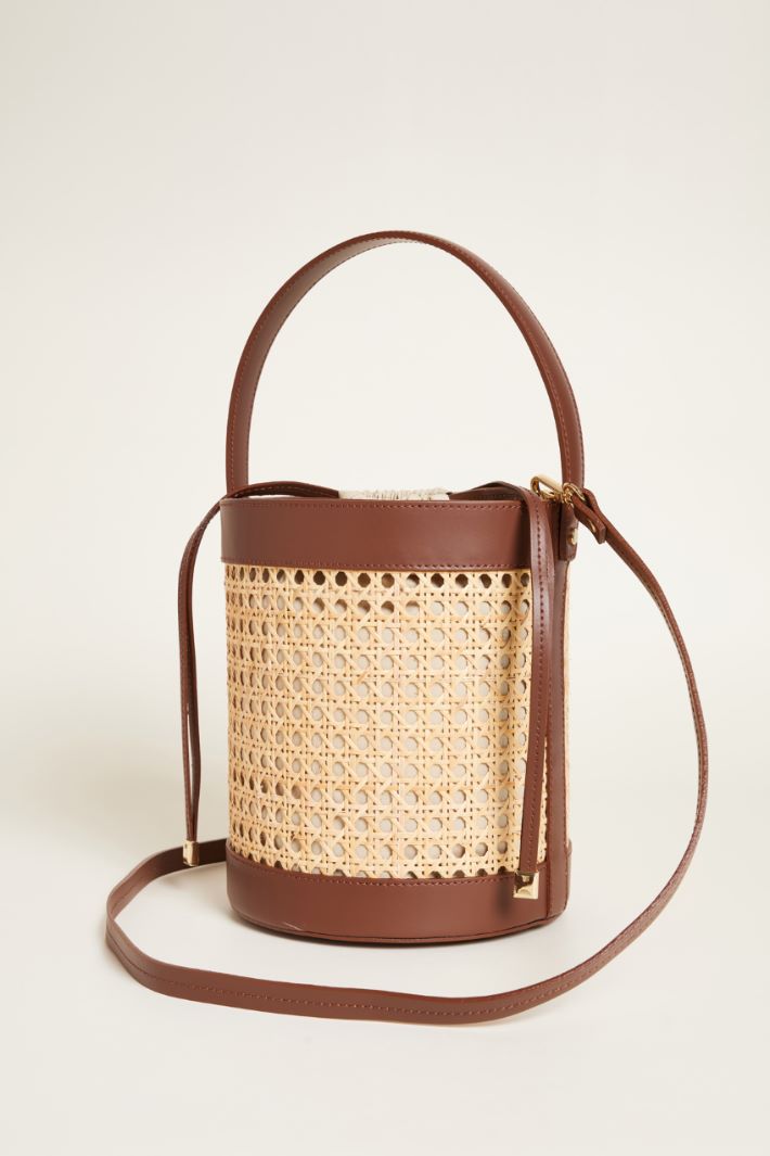 Straw bucket bag Intrend - 2