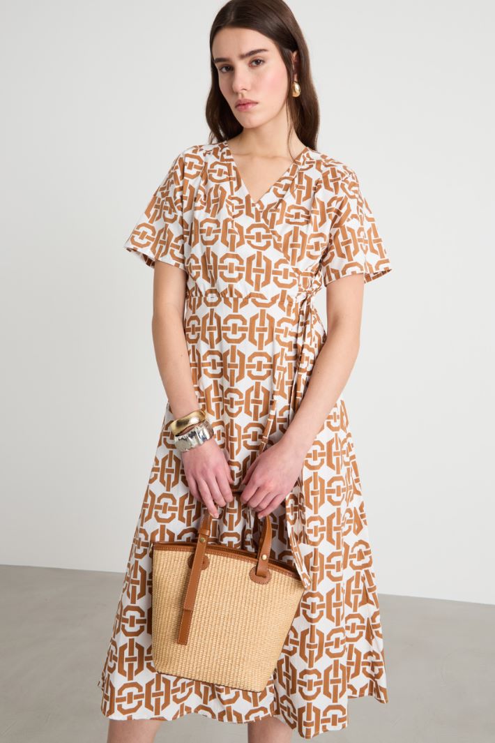 Borsa a tracolla in paglia Intrend - 5