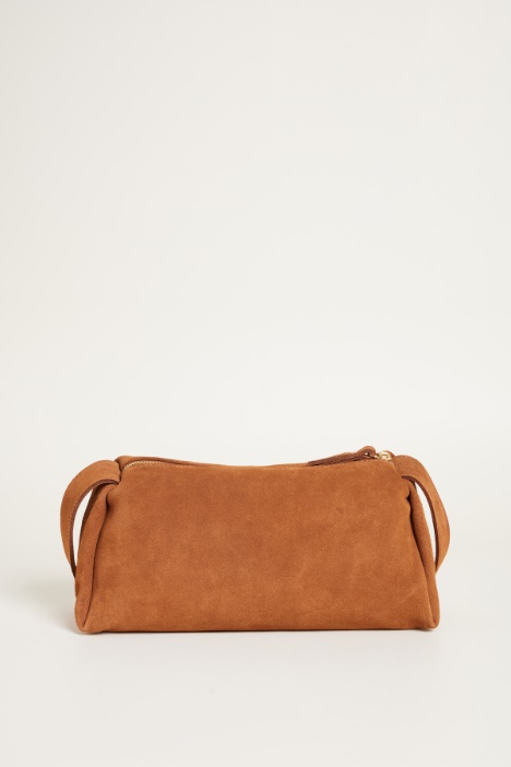 Borsa a tracolla in pelle scamosciata