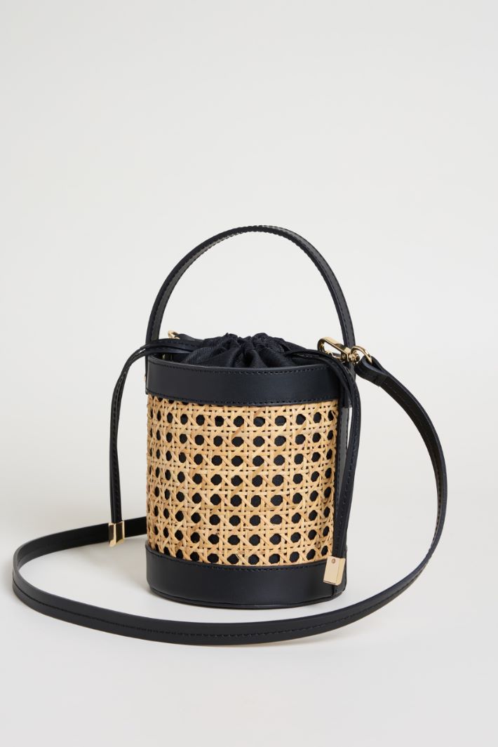 Borsa a secchiello in bamboo Intrend - 2
