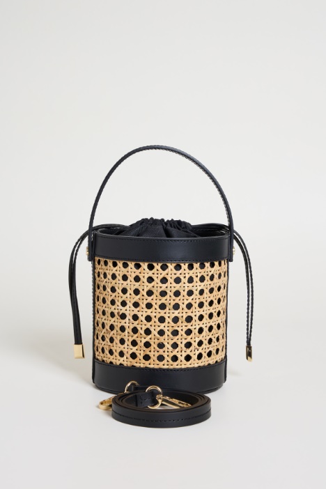 Borsa a secchiello in bamboo