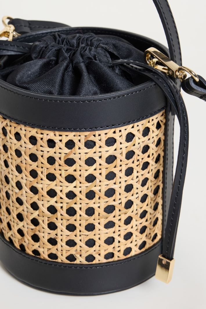 Borsa a secchiello in bamboo Intrend - 4