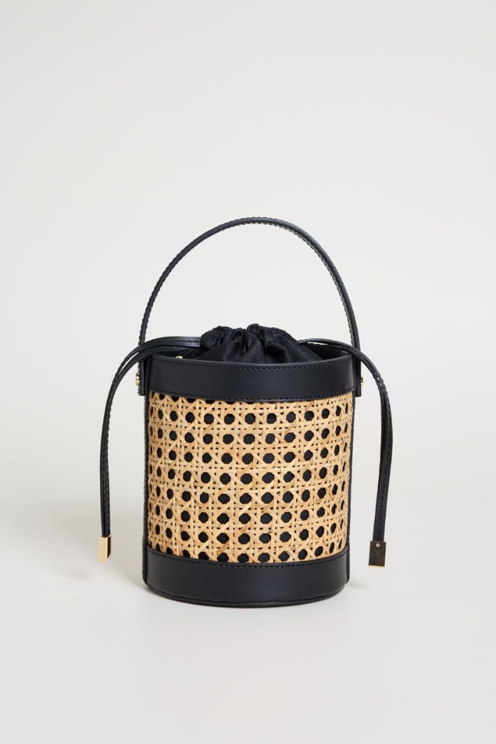 Borsa a secchiello in bamboo Intrend