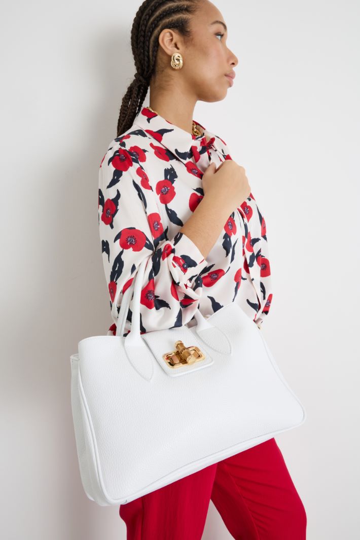 Borsa in pelle bottalata Intrend - 5