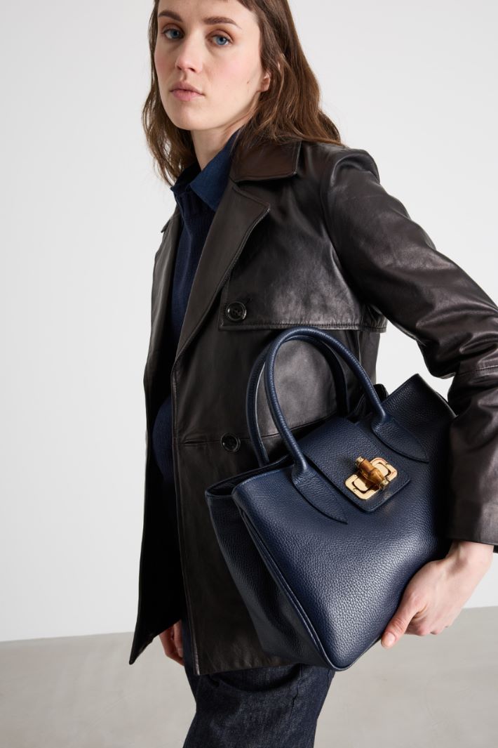 Borsa in pelle bottalata Intrend - 5