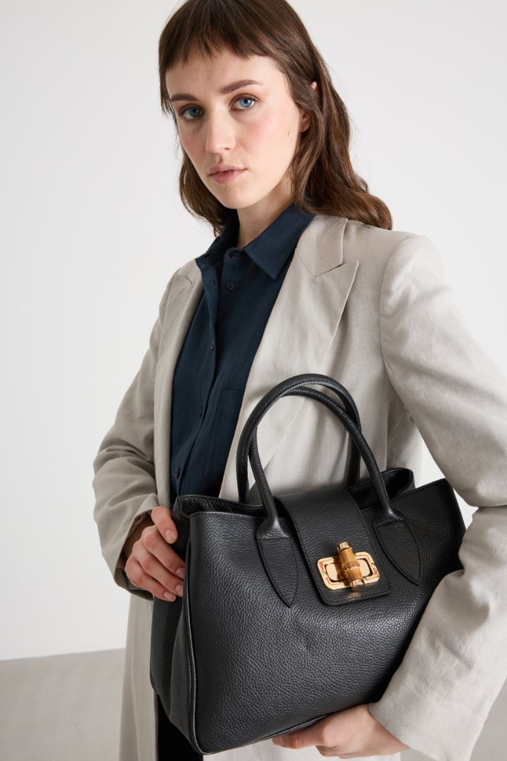 Borsa in pelle bottalata Intrend - 5