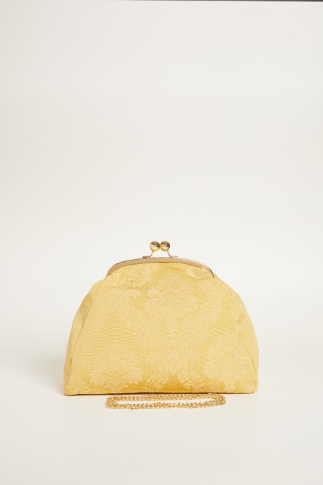 Clutch in tessuto jacquard