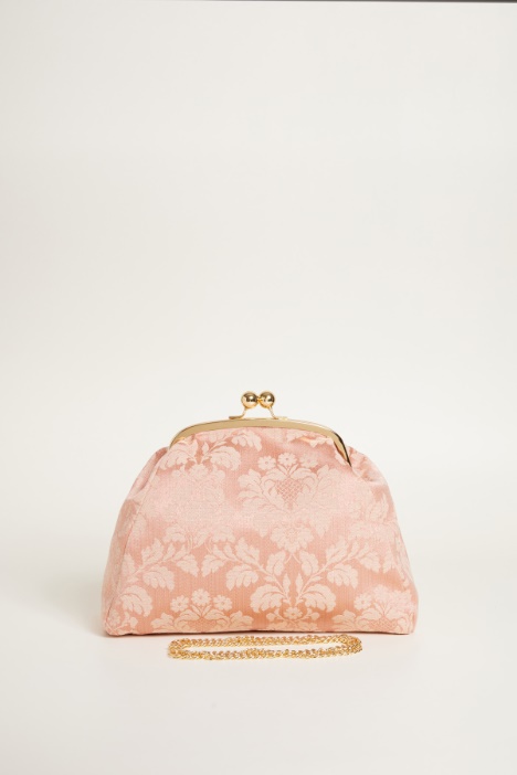 Clutch in tessuto jacquard