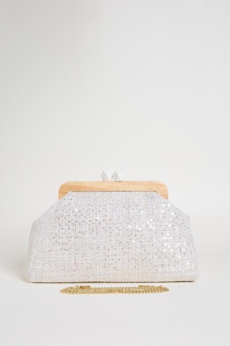 Maxi pochette con paillettes