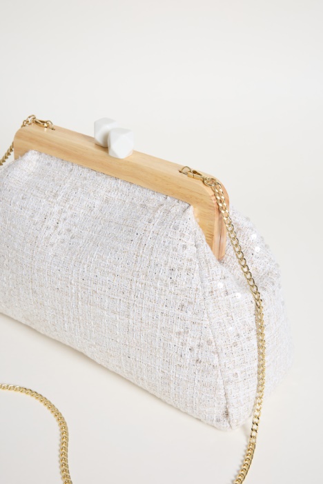 Maxi pochette con paillettes
