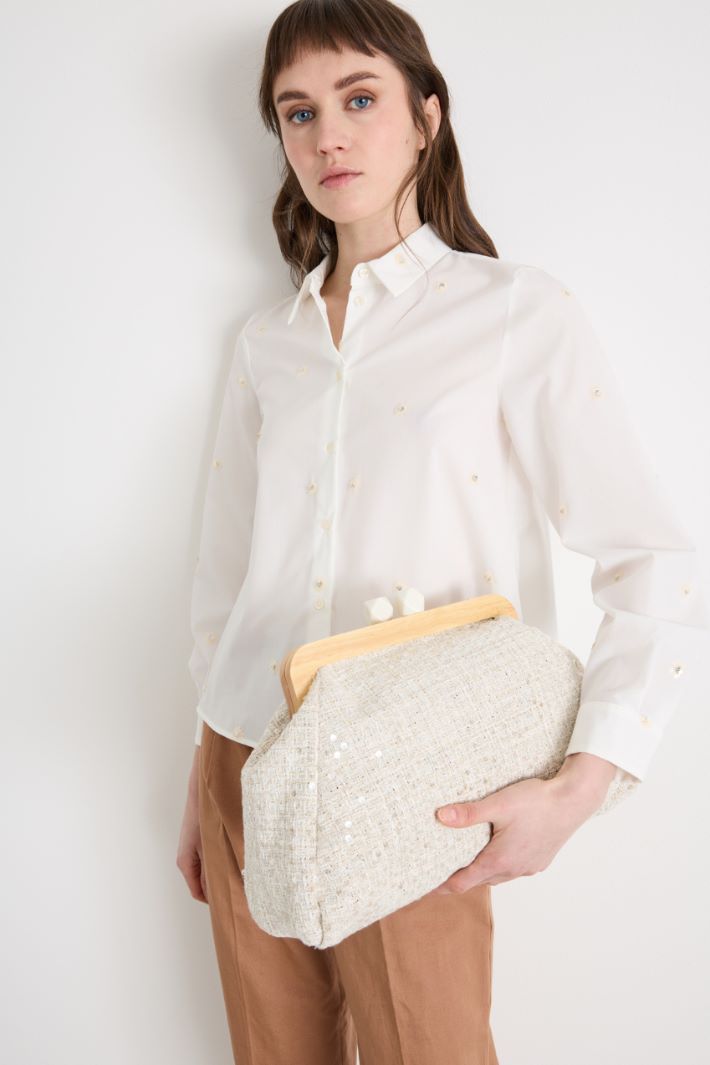 Maxi pochette con paillettes Intrend - 5